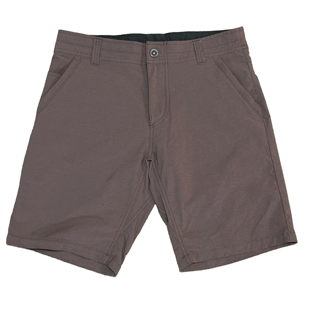 Kuhl Shorts Mens 32x9 Taupe Brown Shift Amphibia Lightweight Swim Hiking  5129